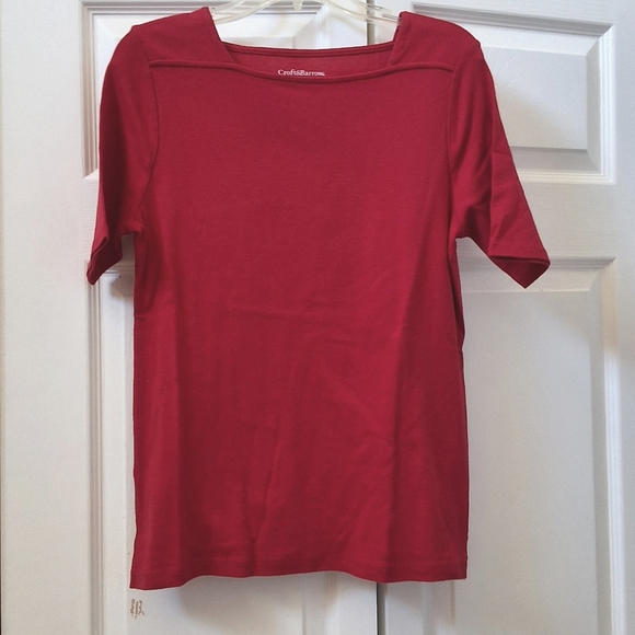 💥SALE💥Croft&Barrow, Medium, Red Womens top - Picture 6 of 6